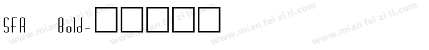 SFR Bold字体转换